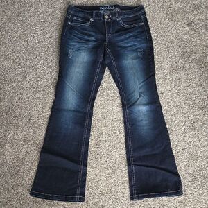 Maurices Dark Blue Flare Jeans Size 11/12 Long NWOT